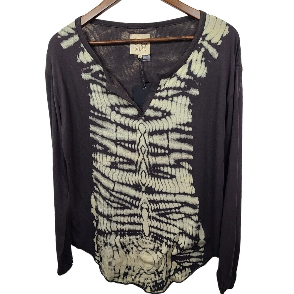NWT Chaser Tie Dye Long Sleeve Shirt Womens Medium
